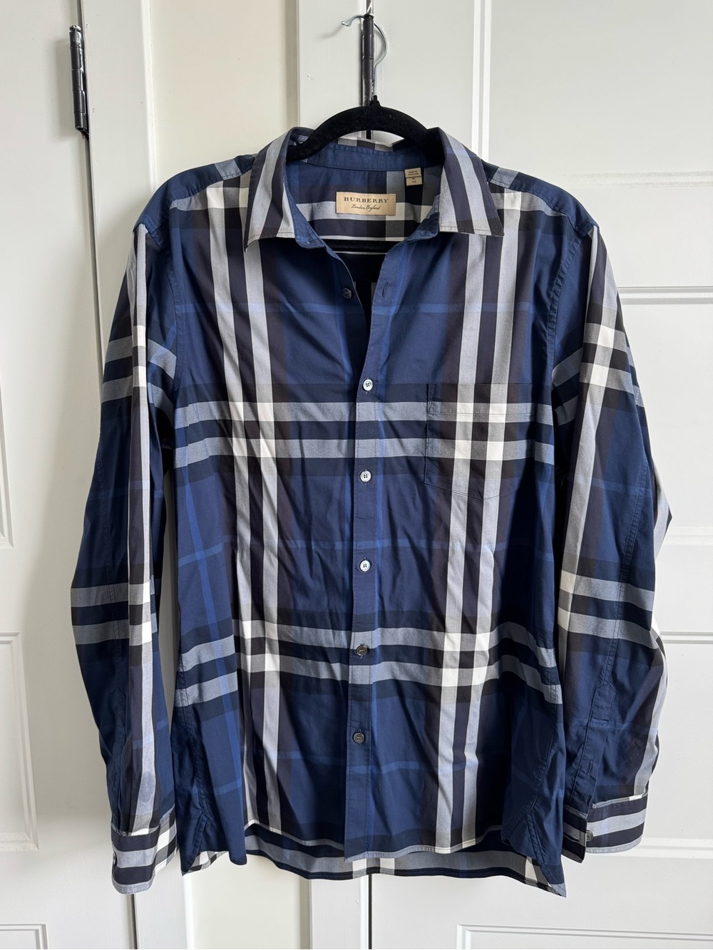 Burberry London Nova Check Long Sleeve Button Up Casual Shirt NWOT